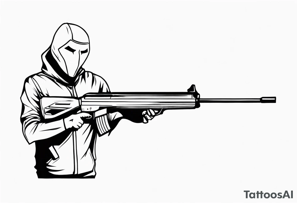 Anonymous with shotgun tattoo idea