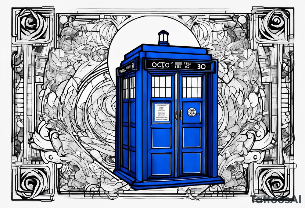 Doctor who tardis tattoo idea