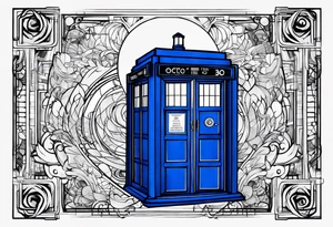 Doctor who tardis tattoo idea