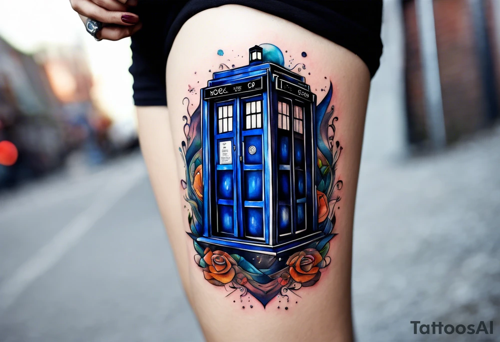 Doctor who tardis tattoo idea