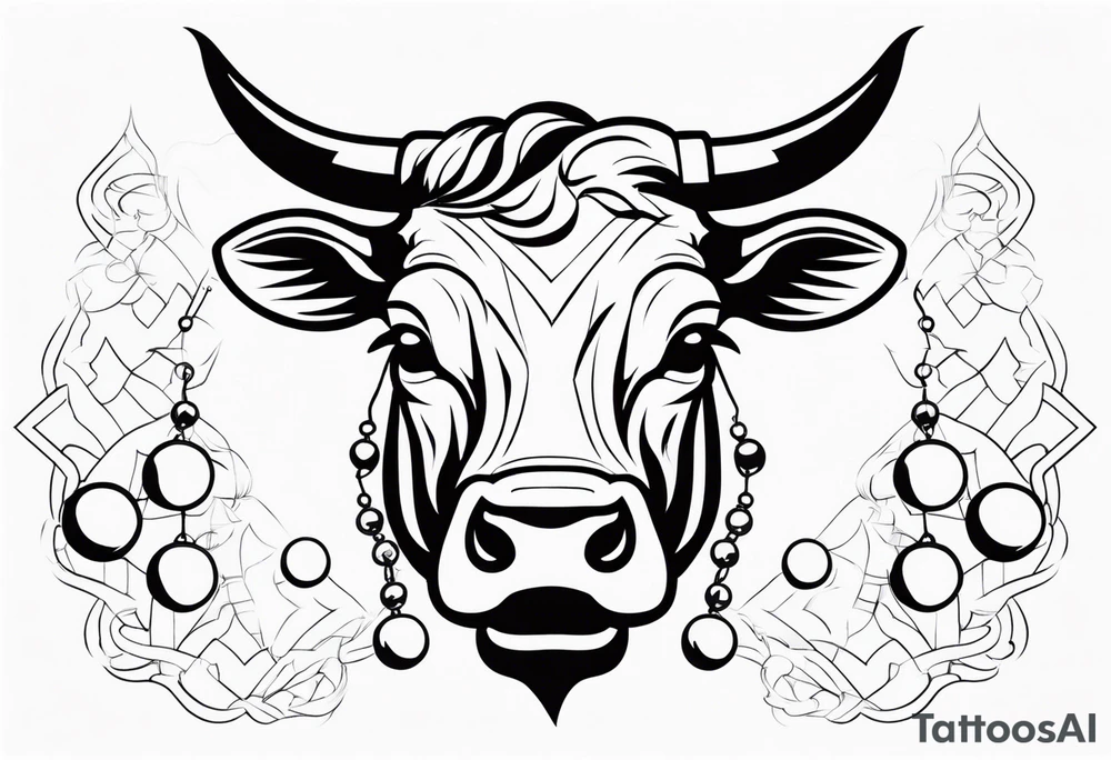 wallstreet bull with balls tattoo idea