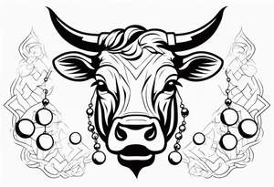 wallstreet bull with balls tattoo idea