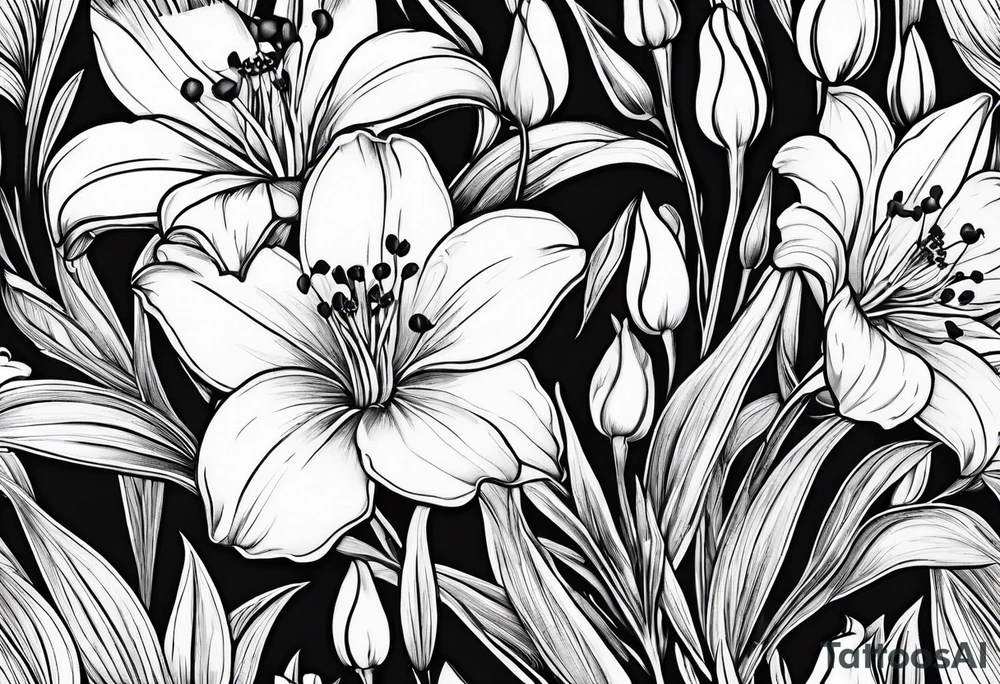 Indian paintbrush 
Snow drop flower
Carnation
Lily of the valley tattoo idea