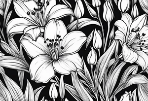 Indian paintbrush 
Snow drop flower
Carnation
Lily of the valley tattoo idea