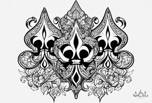 Fleur de lis tattoo idea