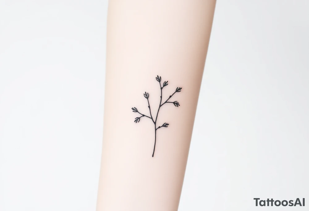 Ilex aquifolium tattoo idea