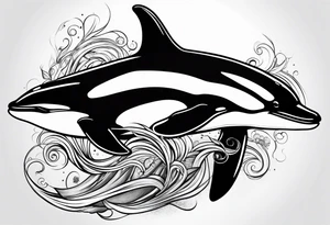 killer whale tattoo idea