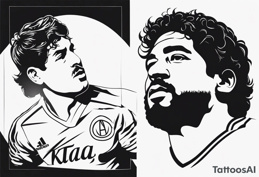 i want a tattoo for napoli calcio and maradona tattoo idea