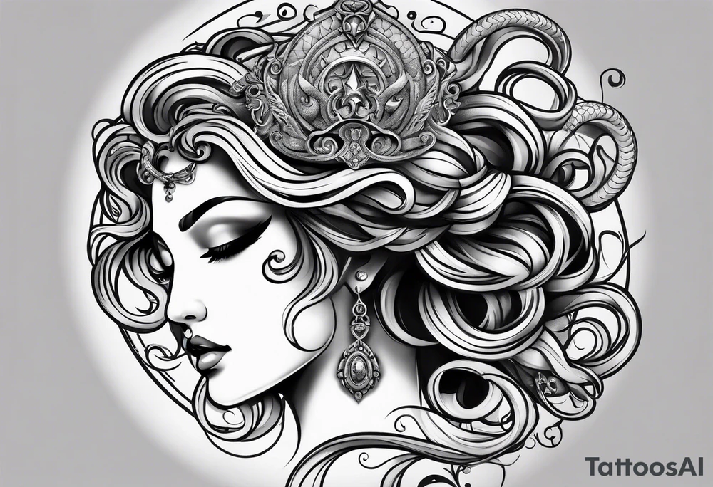 Medusa tattoo on forearm half the face tattoo idea Medusa tattoo on forearm half the face tattoo idea