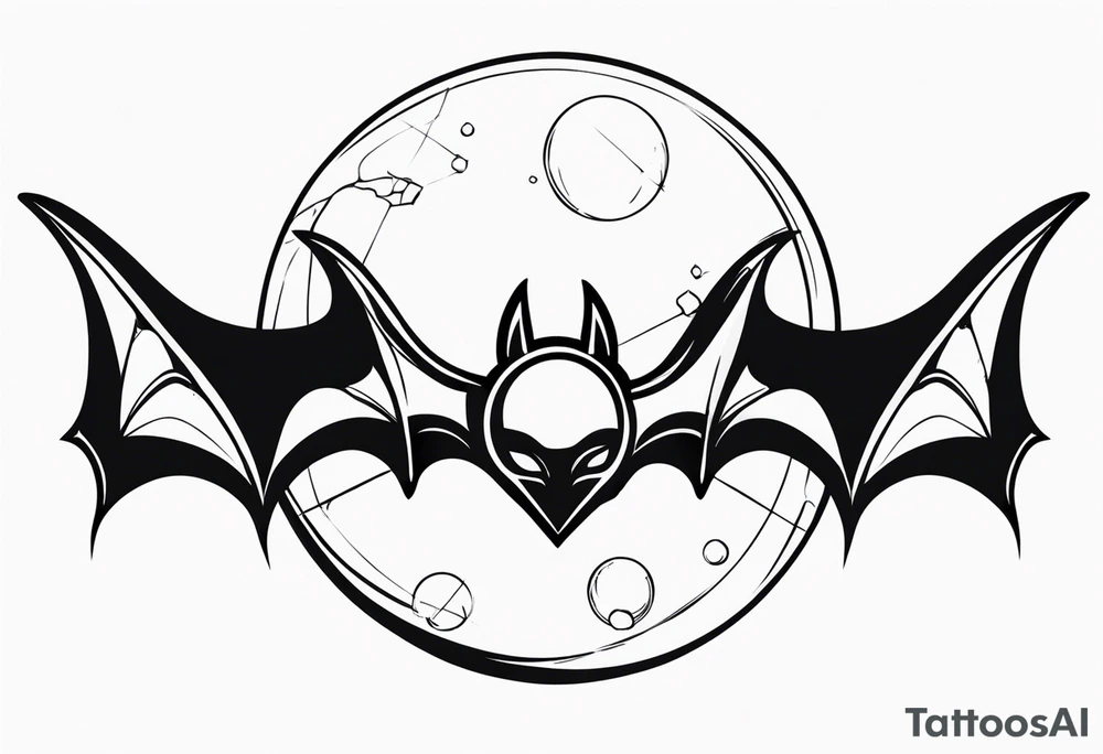 BATS Crystal Ball tattoo idea