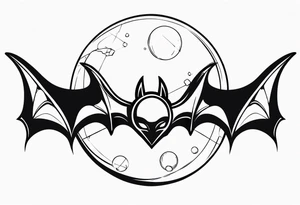 BATS Crystal Ball tattoo idea