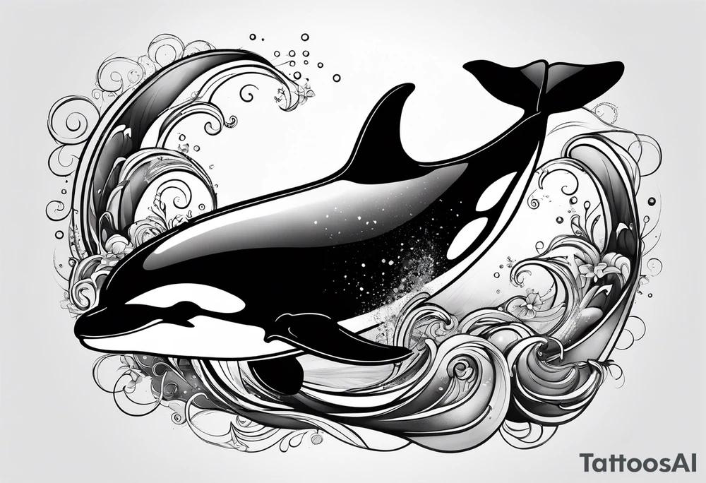 Orca whale tattoo idea