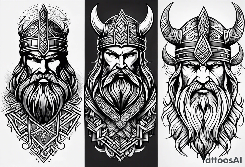 viking style tattoo for sleeve tattoo idea