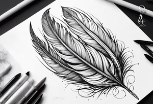 Lumos Phoenix feather tattoo idea