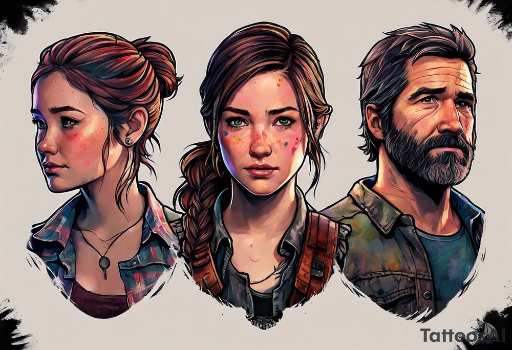 Last of Us firefly tattoo that incorporates Pride colors. I do not want any characters in this tattoo. tattoo idea