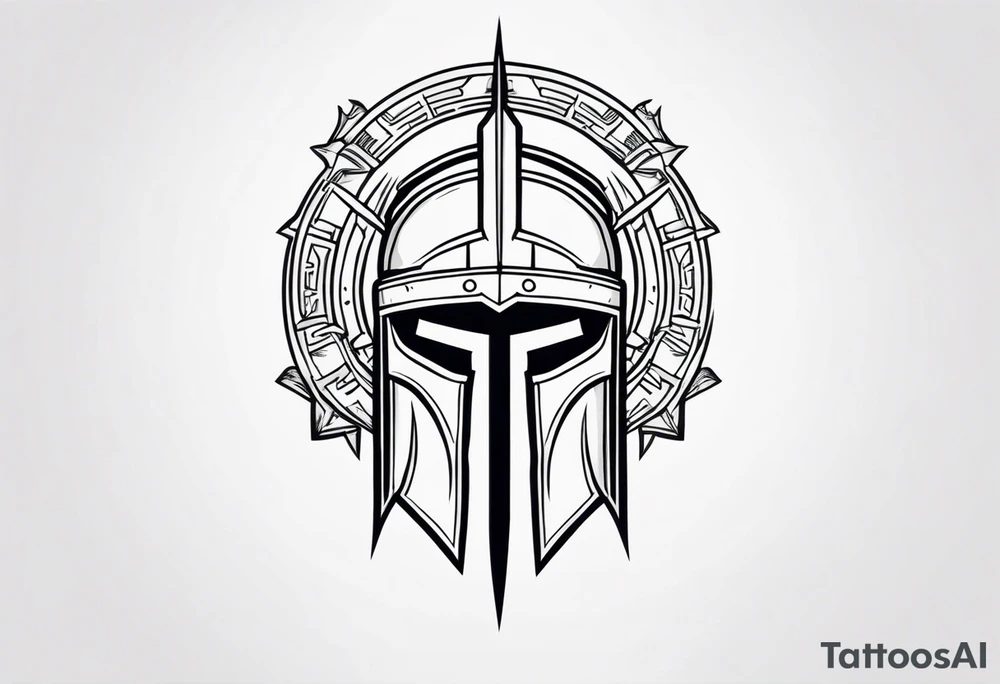 Ancient spartan symbol tattoo tattoo idea