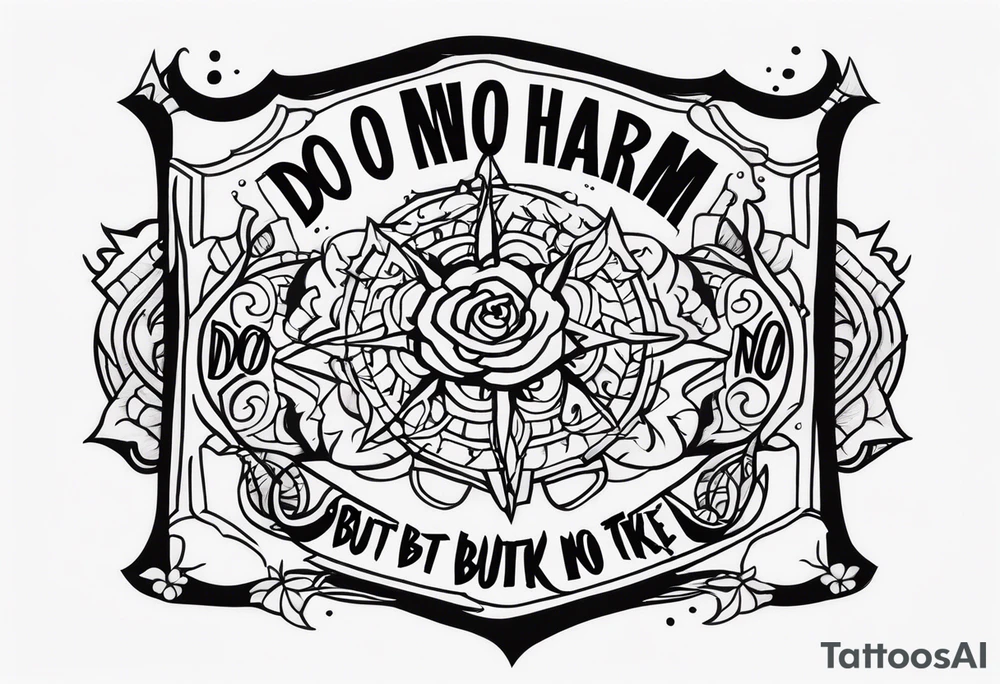“Do no harm but take no shit” tattoo idea