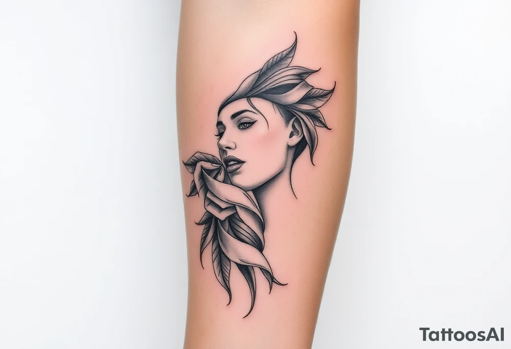 Feminine coverup tattoo idea
