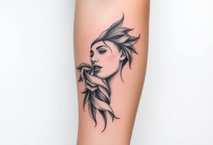 Feminine coverup tattoo idea