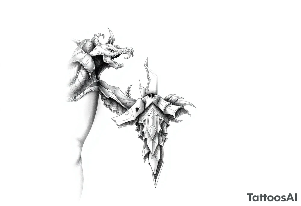 Ancient canopy tattoo idea