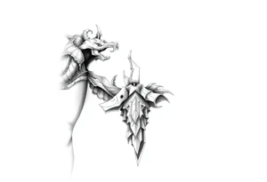Ancient canopy tattoo idea