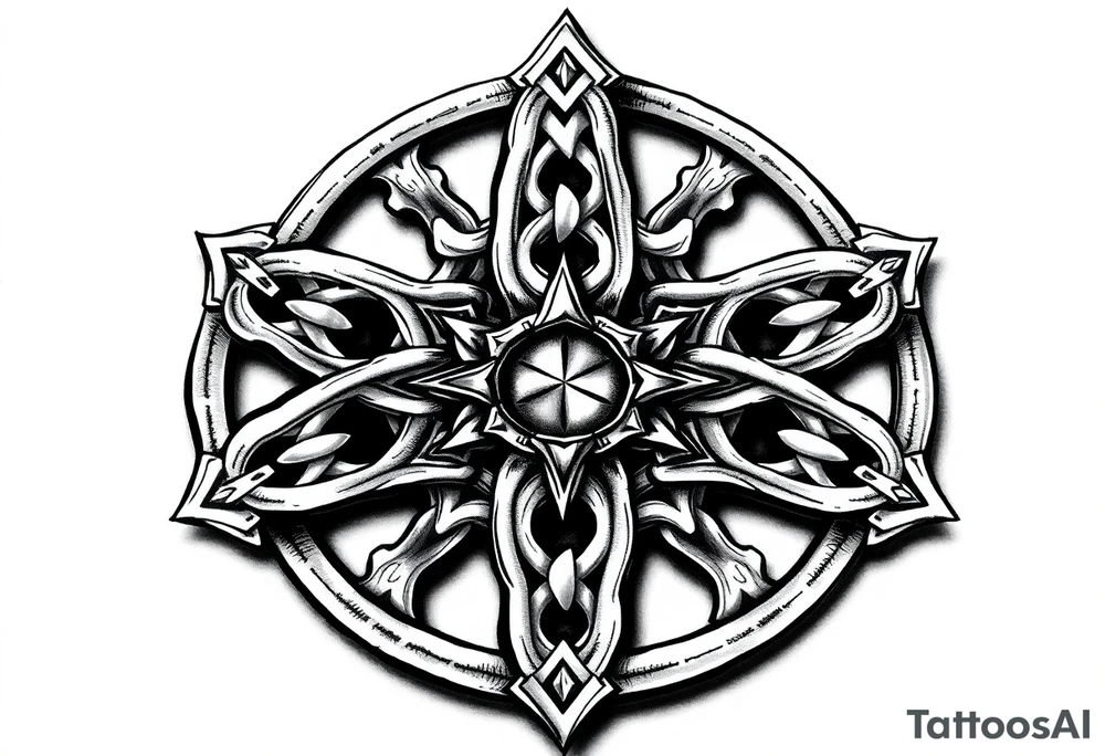 Celtic star tattoo idea