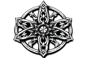Celtic star tattoo idea