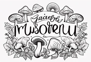 "Graceful Mushrooms" tattoo idea
