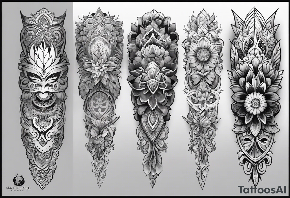 Lacework sleeve tattoo idea