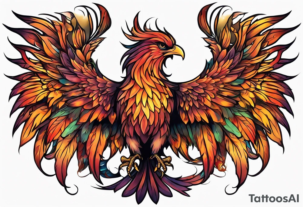 phoenix tattoo idea