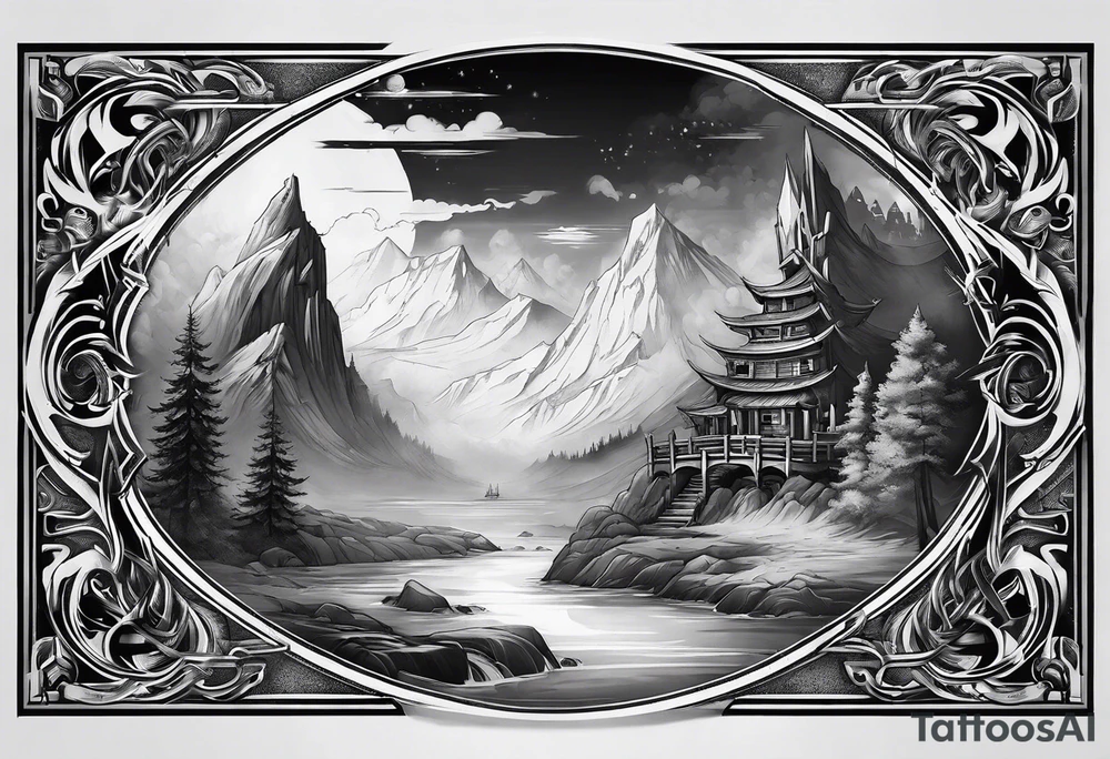 Valhalla  mist fog tattoo idea