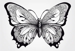 butterfly tattoo idea