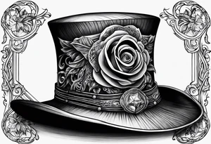 penis hat tattoo idea