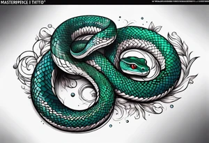 sleeve tattoo of a snake tattoo idea