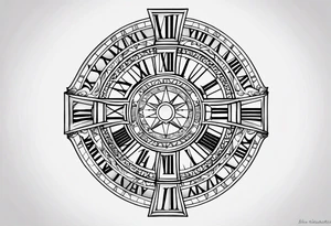 Roman numerals of December 27th 1950 for a forearm tattoo idea