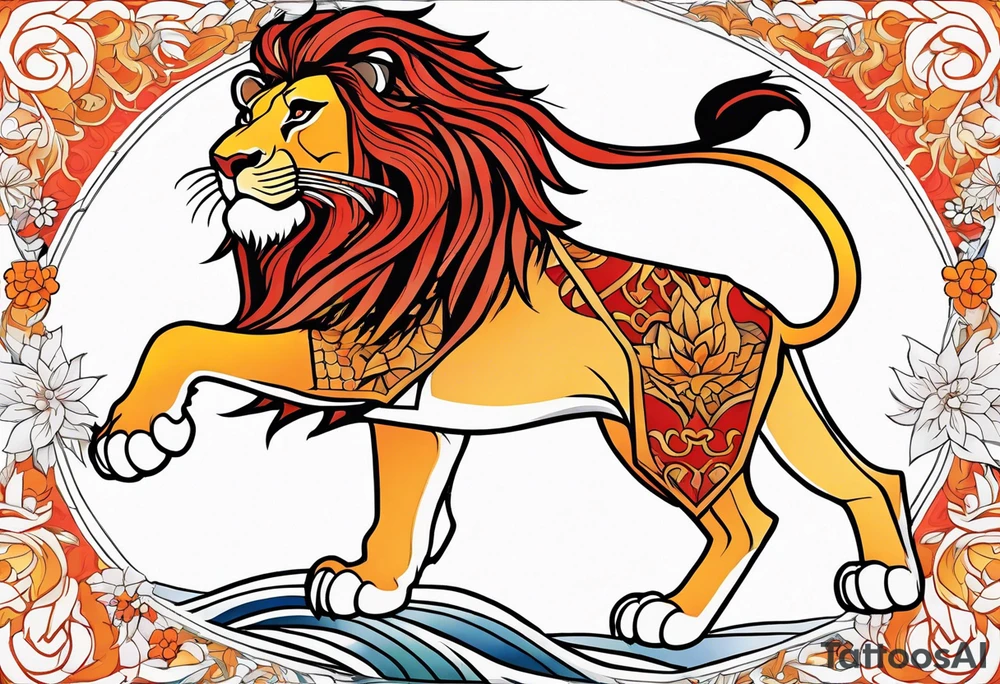 Lion king tattoo idea