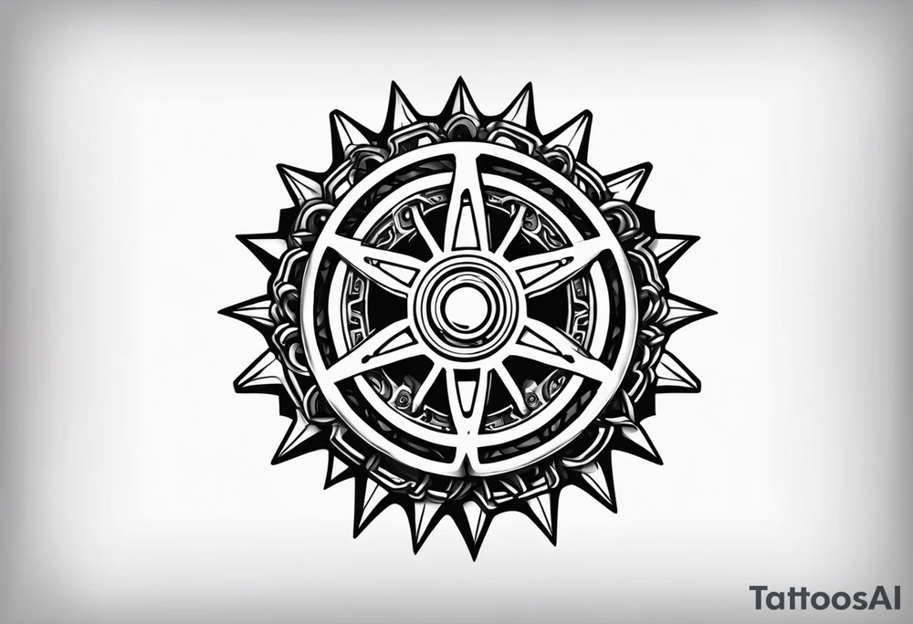 sprocket with chain tattoo idea