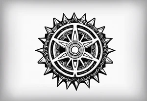 sprocket with chain tattoo idea