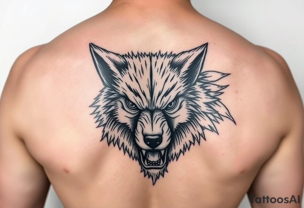 Little red riding hood nursery rhyme big bad wolf tattoo idea