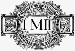 Roman numerals of December 27th 1950 for a forearm tattoo idea