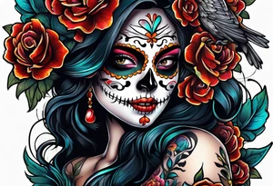 Day of the dead tattoo idea