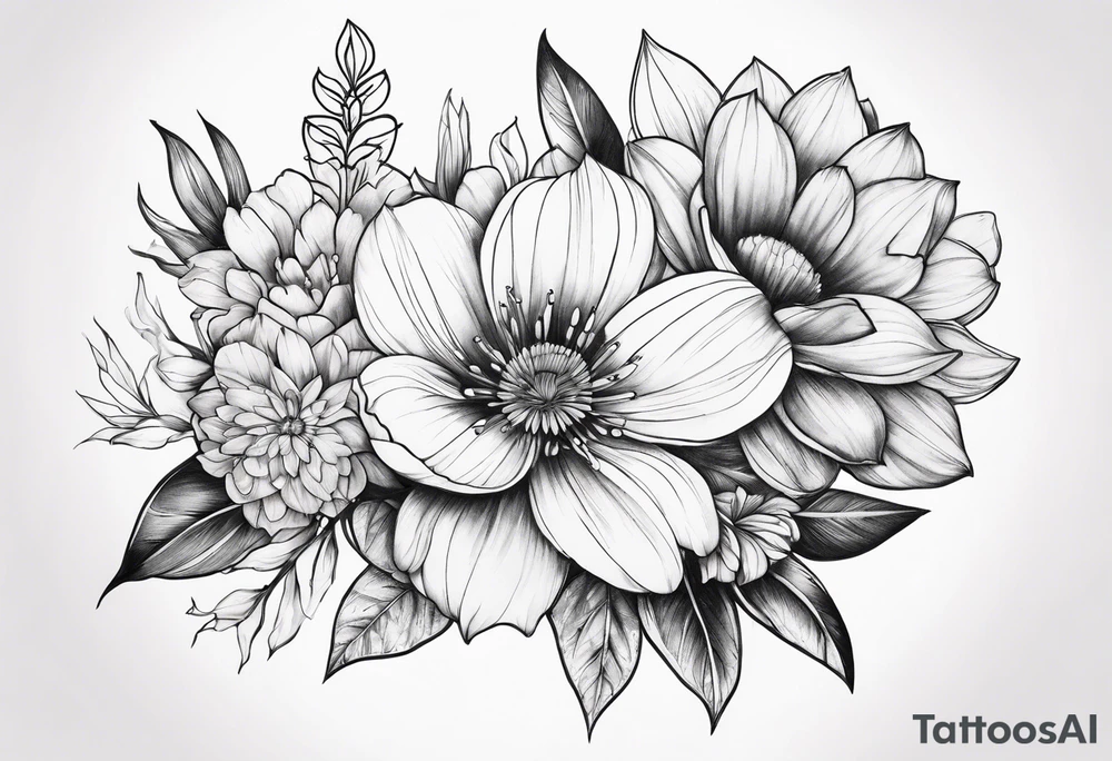 Flowers tattoo idea