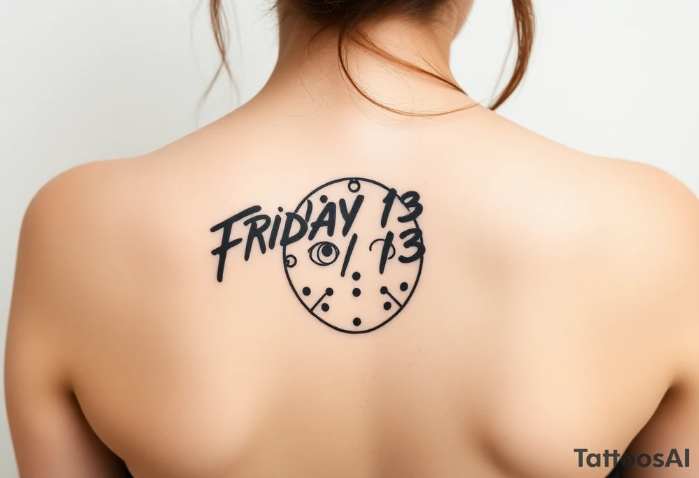 Friday the 13th horror tattoo tattoo idea