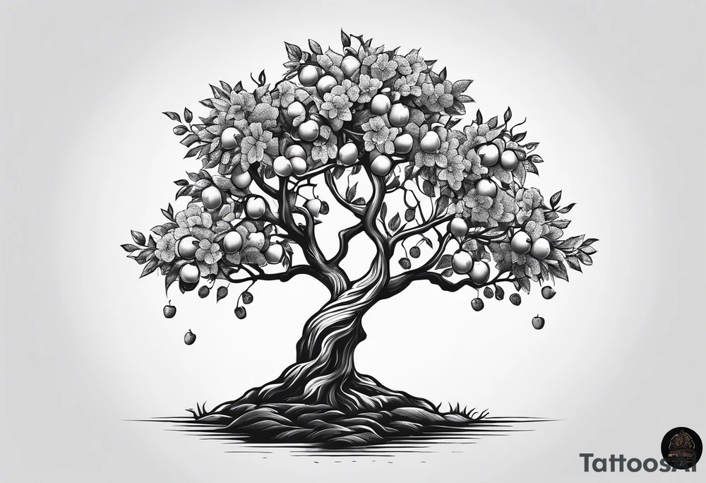 Apple tree tattoo idea