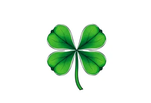 4-leaf clover tattoo idea