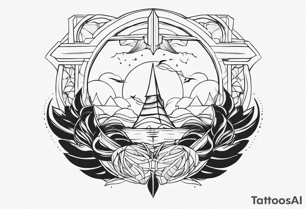 Around NECk men's tattoo tattoo idea