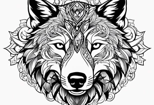 Wolf sleeve tattoo idea