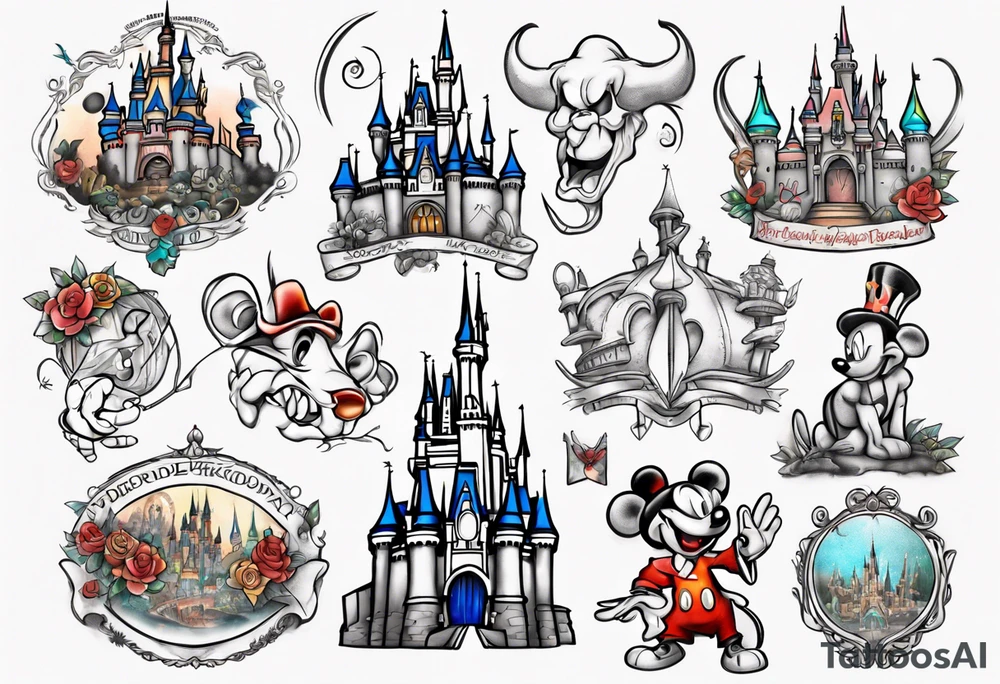 DisneyWorld Magic Kingdom tattoo idea