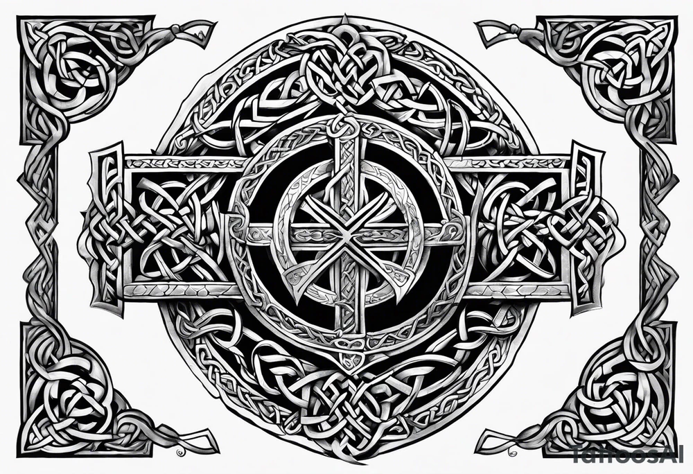 Celtic tattoo based on the iron druid chronicles tattoo idea