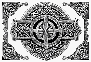 Celtic tattoo based on the iron druid chronicles tattoo idea